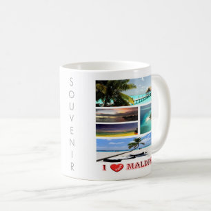 zMV009 i Liebe MALDIVES Collage, Kaffeetasse
