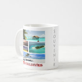 zMV009 i Liebe MALDIVES Collage, Kaffeetasse (Vorderseite Links)