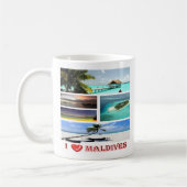 zMV009 i Liebe MALDIVES Collage, Kaffeetasse (Links)