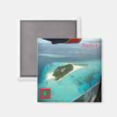 zMV010 MOOFUSHI, Malediven, Asien, Kühlschrank Magnet (Vorderseite/Rückseite)