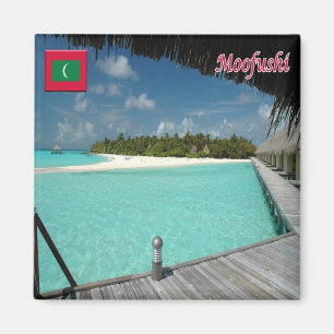 zMV011 MOOFUSHI, Malediven, Asien, Kühlschrank Magnet