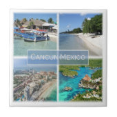 zMX003 CANCUN, Mosaik, Mexiko, Fliese (Vorderseite)