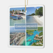 zMX003 CANCUN, Mosaik, Mexiko, Keramikornament (Links)