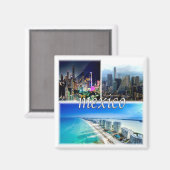 zMX004 MEXIKO, Mosaik, Amerika, Kühlschrank Magnet (Vorderseite/Rückseite)