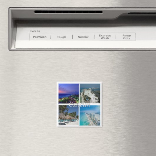 zMX005 CANCUN, Mosaik, Mexiko, Amerika, Kühlschran Magnet (In Situ (Geschirrspüler))