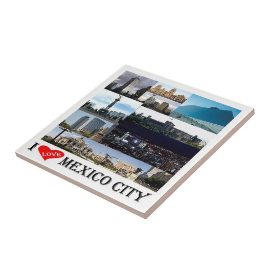 zMX008 Mosaik der MEXIKO STADT I-Liebe, Fliese (Seite)