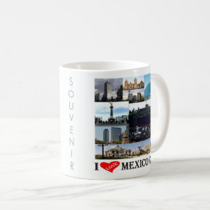 zMX008 Mosaik der MEXIKO STADT I-Liebe, Kaffeetasse