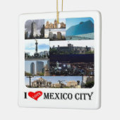 zMX008 Mosaik der MEXIKO STADT I-Liebe, Keramikornament (Links)