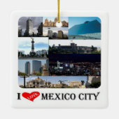 zMX008 Mosaik der MEXIKO STADT I-Liebe, Keramikornament (Rückseite)