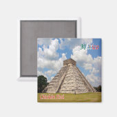 zMX018 CHICHEN ITZA, Mexiko, Amerika, Kühlschrank Magnet (Vorderseite/Rückseite)