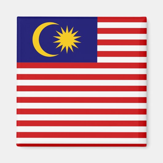 zMY001 Malaysischer FLAG Malaysia, Kühlschrank Magnet (Vorne)