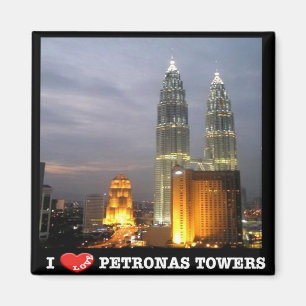 zMY010 i Liebe PETRONAS TOWER, Kuala Lumpur, Kühls Magnet