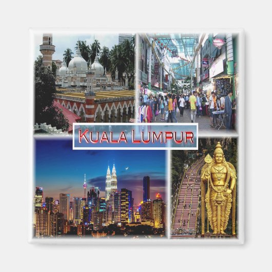 zMY014 Petaling Street KUALA LUMPUR Jamek Moschee, Magnet (Vorne)