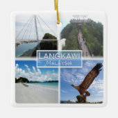 zMY015 Kedah Beach, LANGKAWI, Malaysia, Kühlschran Keramikornament (Vorderseite)