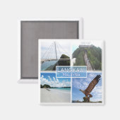 zMY015 Kedah Beach, LANGKAWI, Malaysia, Kühlschran Magnet (Vorderseite/Rückseite)