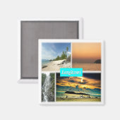 zMY016 LANGKAWI, Malaysia, Asien, Kühlschrank Magnet (Vorderseite/Rückseite)