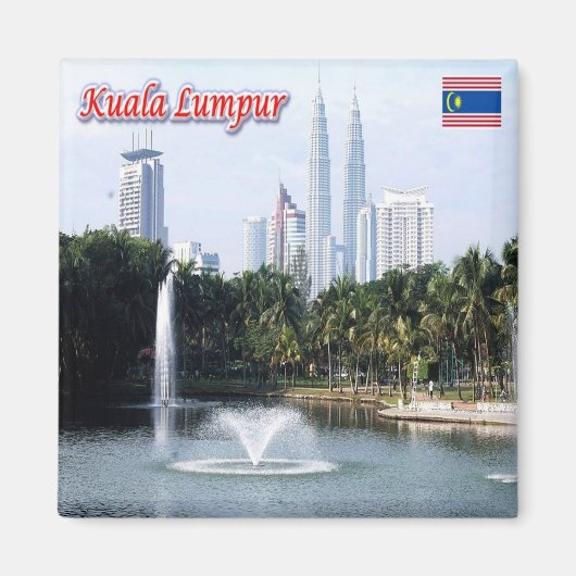 zMY021 Panorama KUALA LUMPUR Malaysia Asien, Kühls Magnet (Vorne)