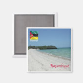 zMZ004 MOSAMBIQUE, Strand, Afrika, Kühlschrank Magnet (Vorderseite/Rückseite)