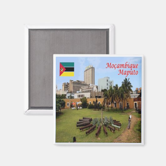 zMZ006 MAPUTO, Mosambik, Afrika, Kühlschrank Magnet (Vorderseite/Rückseite)