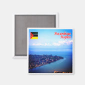 zMZ009 MAPUTO, Mosambik, Afrika, Kühlschrank Magnet (Vorderseite/Rückseite)