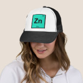 Zn - Zink Chemie - Periodischer Tabellensymbol Truckerkappe (Beispiel)