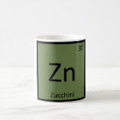 Zn - Zucchini Pflanzenchemie Periodische Tabelle Kaffeetasse (Mittel)