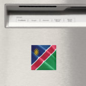 zNA002 NAMIBIA, Waving Flag, Afrika, Kühlschrank Magnet (In Situ (Geschirrspüler))