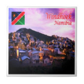 zNA006 WINDHOEK by Night, Namibia, Afrika, Fliese (Vorderseite)