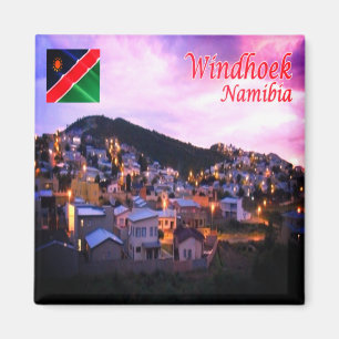 zNA006 WINDHOEK by Night, Namibia, Afrika, Kühlsch Magnet