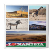 zNA007 NAMIBIA I Liebe, Mosaik, Afrika, Fliese (Vorderseite)