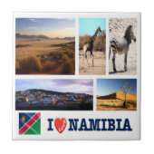 zNA009 NAMIBIA I Liebe, Mosaik, Afrika, Fliese (Vorderseite)