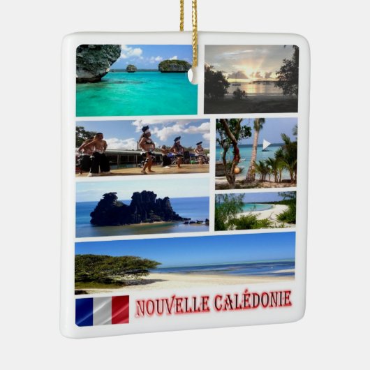 zNC003 NEUKALEDONIEN, Mosaik, Ozeanien, Keramikornament (Rechts)