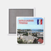 zNC004 NOUMEA, NEUKALEDONIEN, Ozeanien, Kühlschran Magnet (Vorderseite/Rückseite)