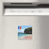 zNC008 ILE DES BUTTONS, NEUKALEDONIEN, Kühlschrank Magnet (In Situ (Geschirrspüler))