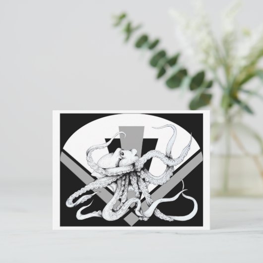ZNDC Studio's Octopus Tower Postkarte (Stehend Vorderseite)