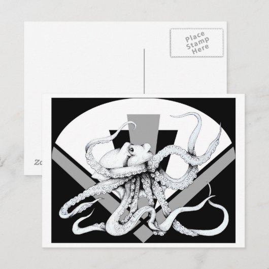 ZNDC Studio's Octopus Tower Postkarte (Vorne/Hinten)