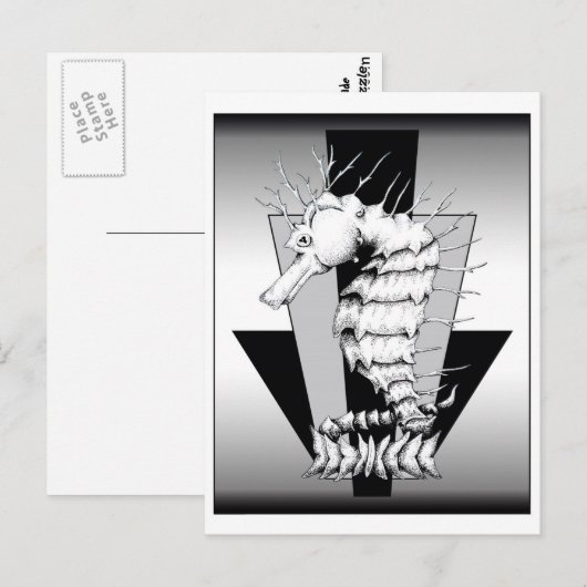 ZNDC Studio's Seepferd Tower Postkarte (Vorne/Hinten)