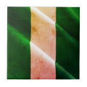 zNG002 NIGERIA, Waving Flag, Fliese (Vorderseite)