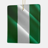 zNG002 NIGERIA, Waving Flag, Keramikornament (Links)