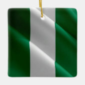 zNG002 NIGERIA, Waving Flag, Keramikornament (Vorderseite)