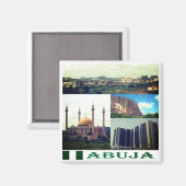 zNG005 ABUJA, Mosaik, Nigeria, Afrika, Kühlschrank Magnet (Vorderseite/Rückseite)
