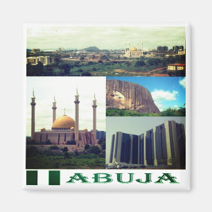 zNG005 ABUJA, Mosaik, Nigeria, Afrika, Kühlschrank Magnet