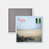 zNG006 NIGERIA, Eko Atlantic City, Afrika, Kühlsch Magnet (Vorderseite/Rückseite)