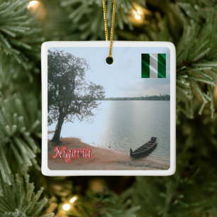 zNG008 NIGERIA, Oguta Lake Cropped, Afrika, Keramikornament