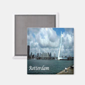 zNL013 ROTTERDAM, Niederlande, Europa, Kühlschrank Magnet (Vorderseite/Rückseite)