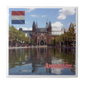 zNL015 RIJKSMUSEUM Amsterdam, Niederlande, Fliese (Vorderseite)