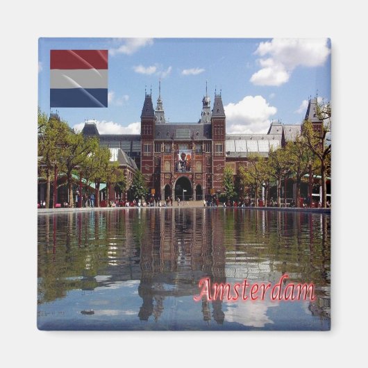 zNL015 RIJKSMUSEUM Amsterdam, Niederlande, Kühlsch Magnet (Vorne)