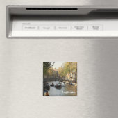 zNL017 AMSTERDAM Schifffahrtskanal, Kühlschrank Magnet (In Situ (Geschirrspüler))