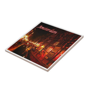 zNL020 AMSTERDAM Landschaftsnacht, Europa, Fliese