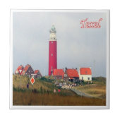 zNL023 TEXEL LIGHTHOUSE Frisian Islands, Fliese (Vorderseite)